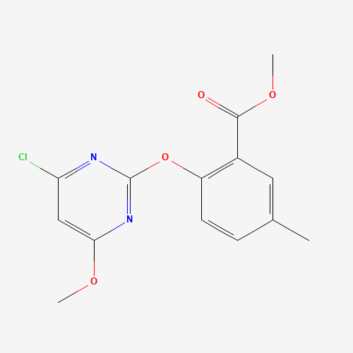 methyl 2-(4-chloro-6-methoxypyrimidin-2-yl)oxy-5-methylbenzoate (CAS: 113762-01-9) - Related Chemical Product