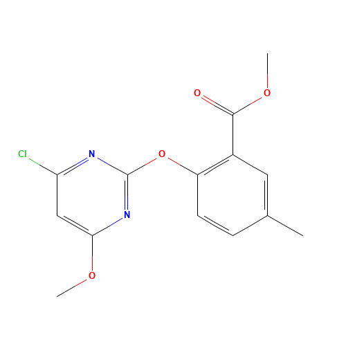 methyl 2-(4-chloro-6-methoxypyrimidin-2-yl)oxy-5-methylbenzoate (CAS: 113762-01-9) - Related Chemical Product