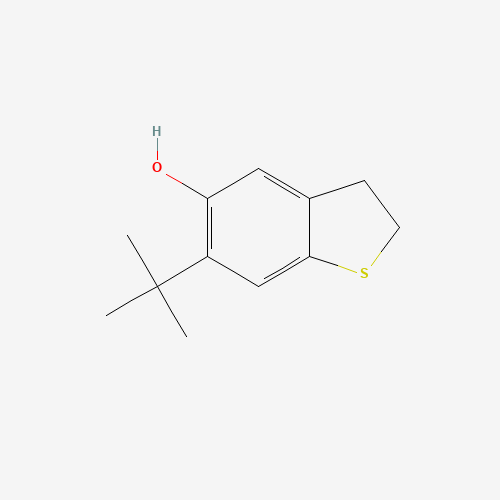 6-tert-butyl-2,3-dihydro-1-benzothiophen-5-ol (CAS: 129478-17-7) - Chemical Structure and Molecular Formula 
