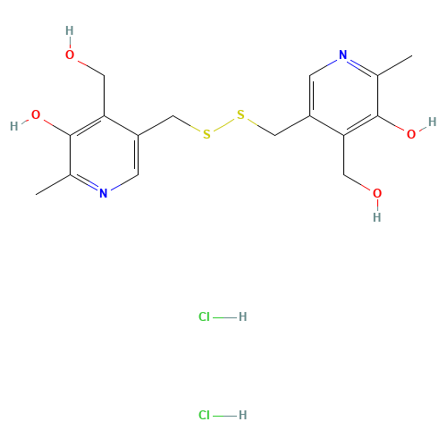 5-[[[5-hydroxy-4-(hydroxymethyl)-6-methylpyridin-3-yl]methyldisulfanyl]methyl]-4-(hydroxymethyl)-2-methylpyridin-3-ol;dihydrochloride (CAS: 10049-83-9) - Related Chemical Product