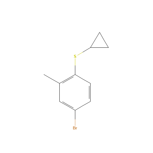 4-bromo-1-cyclopropylsulfanyl-2-methylbenzene (CAS: 1310947-48-8) - Related Chemical Product