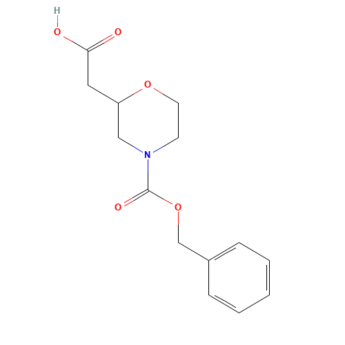 2-(4-phenylmethoxycarbonylmorpholin-2-yl)acetic acid (CAS: 702693-24-1) - Related Chemical Product