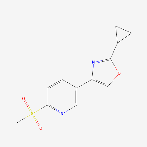 2-cyclopropyl-4-(6-methylsulfonylpyridin-3-yl)-1,3-oxazole (CAS: 1207747-61-2) - Related Chemical Product