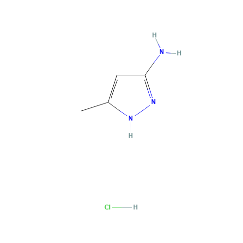 5-methyl-1H-pyrazol-3-amine;hydrochloride (CAS: 71680-57-4) - Chemical Structure and Molecular Formula 