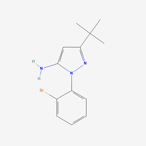 2-(2-bromophenyl)-5-tert-butylpyrazol-3-amine (CAS: 476637-04-4) - Related Chemical Product