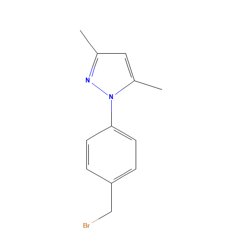 1-[4-(bromomethyl)phenyl]-3,5-dimethylpyrazole (CAS: 937796-05-9) - Related Chemical Product