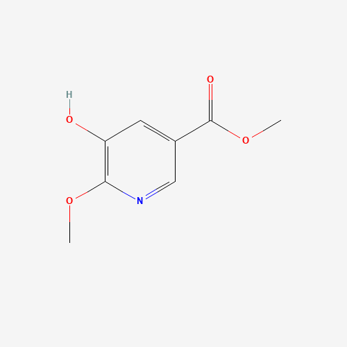 methyl 5-hydroxy-6-methoxypyridine-3-carboxylate (CAS: 166742-16-1) - Chemical Structure and Molecular Formula 