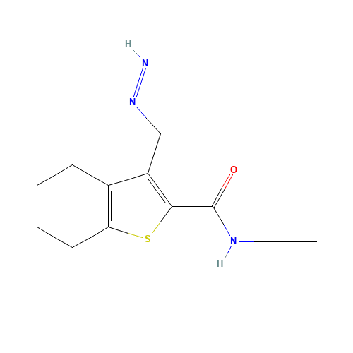 N-tert-butyl-3-(diazenylmethyl)-4,5,6,7-tetrahydro-1-benzothiophene-2-carboxamide (CAS: 1433990-21-6) - Related Chemical Product