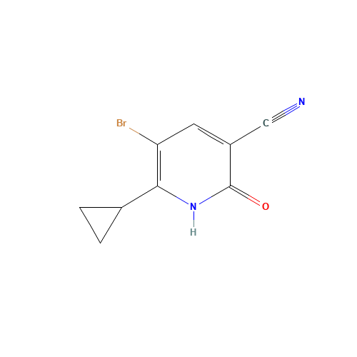 5-bromo-6-cyclopropyl-2-oxo-1H-pyridine-3-carbonitrile (CAS: 1135283-57-6) - Related Chemical Product