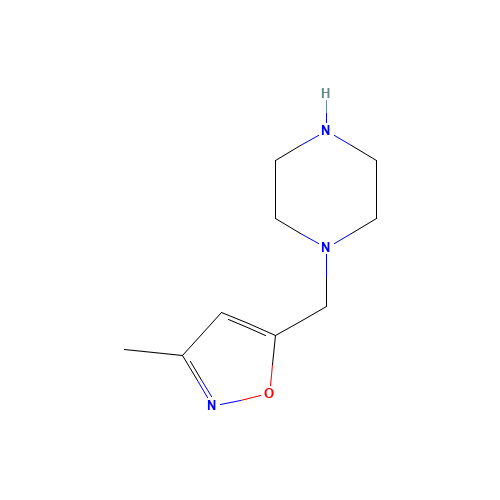 3-methyl-5-(piperazin-1-ylmethyl)-1,2-oxazole (CAS: 173850-53-8) - Related Chemical Product