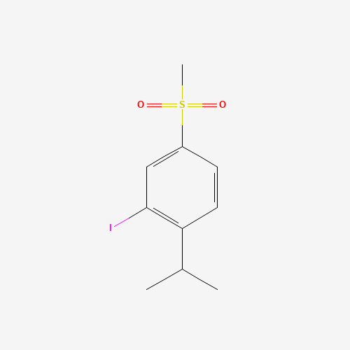 2-iodo-4-methylsulfonyl-1-propan-2-ylbenzene (CAS: 1240287-51-7) - Chemical Structure and Molecular Formula 