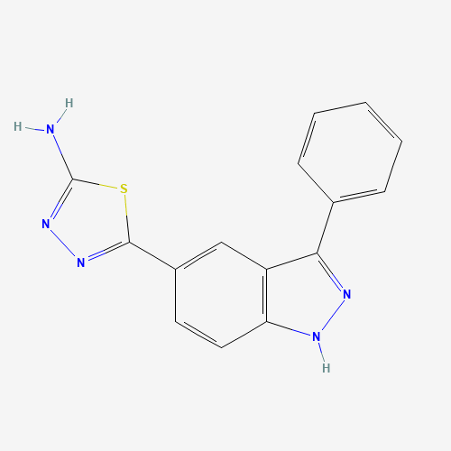 5-(3-phenyl-1H-indazol-5-yl)-1,3,4-thiadiazol-2-amine (CAS: 885222-85-5) - Related Chemical Product