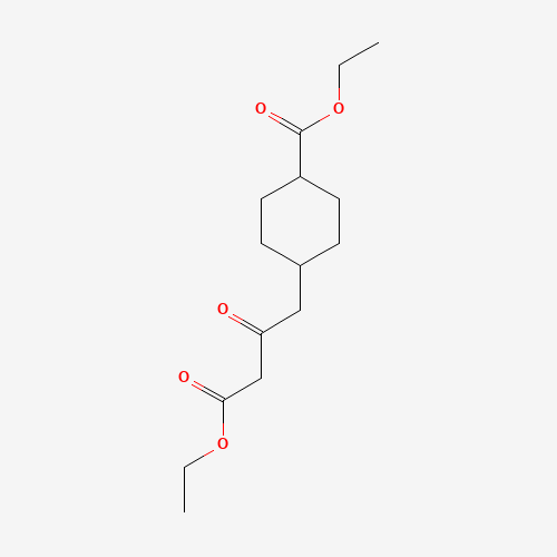 ethyl 4-(4-ethoxy-2,4-dioxobutyl)cyclohexane-1-carboxylate (CAS: 1260105-93-8) - Chemical Structure and Molecular Formula 