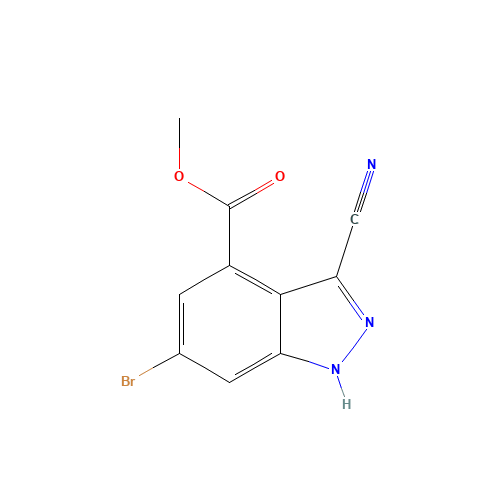methyl 6-bromo-3-cyano-1H-indazole-4-carboxylate (CAS: 885518-67-2) - Related Chemical Product