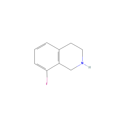 8-fluoro-1,2,3,4-tetrahydroisoquinoline (CAS: 123594-01-4) - Chemical Structure and Molecular Formula 