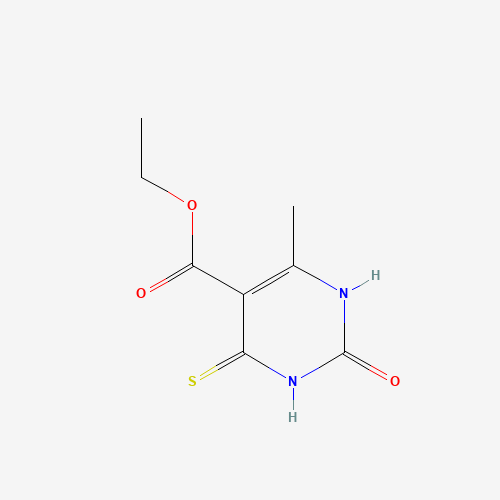 ethyl 6-methyl-2-oxo-4-sulfanylidene-1H-pyrimidine-5-carboxylate (CAS: 13996-05-9) - Chemical Structure and Molecular Formula 