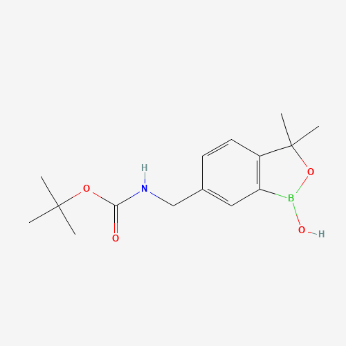 tert-butyl N-[(1-hydroxy-3,3-dimethyl-2,1-benzoxaborol-6-yl)methyl]carbamate (CAS: 1437051-83-6) - Related Chemical Product
