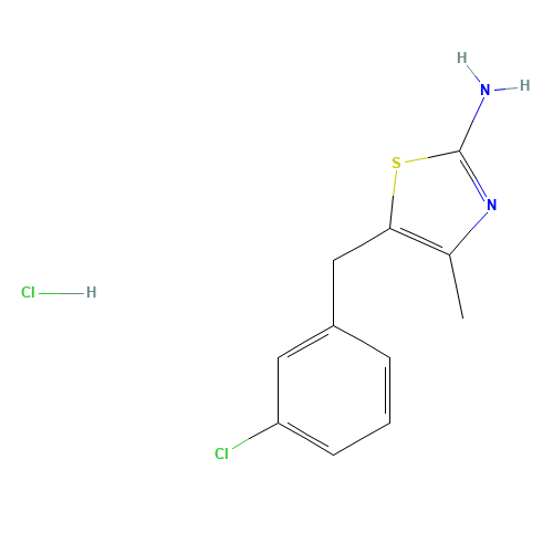 5-[(3-chlorophenyl)methyl]-4-methyl-1,3-thiazol-2-amine;hydrochloride (CAS: 1181458-35-4) - Related Chemical Product
