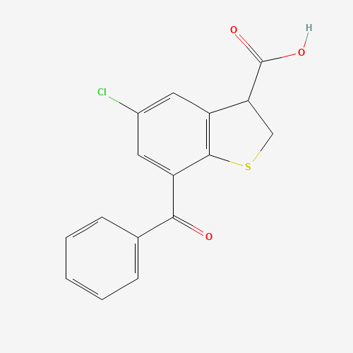 7-benzoyl-5-chloro-2,3-dihydro-1-benzothiophene-3-carboxylic acid (CAS: 93669-96-6) - Related Chemical Product