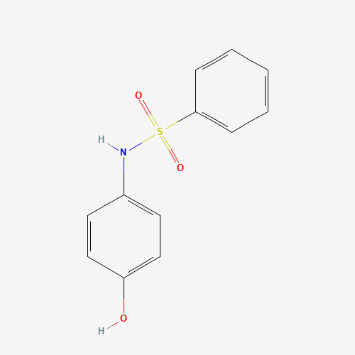 N-(4-hydroxyphenyl)benzenesulfonamide (CAS: 5471-90-9) - Chemical Structure and Molecular Formula 