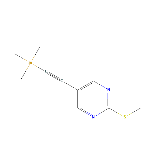 trimethyl-[2-(2-methylsulfanylpyrimidin-5-yl)ethynyl]silane (CAS: 873331-68-1) - Related Chemical Product