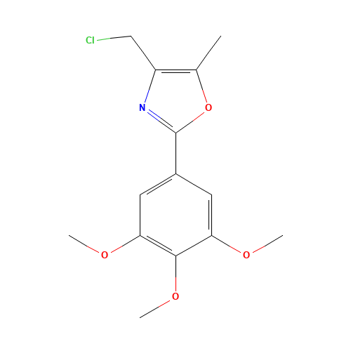 4-(chloromethyl)-5-methyl-2-(3,4,5-trimethoxyphenyl)-1,3-oxazole (CAS: 671216-07-2) - Related Chemical Product