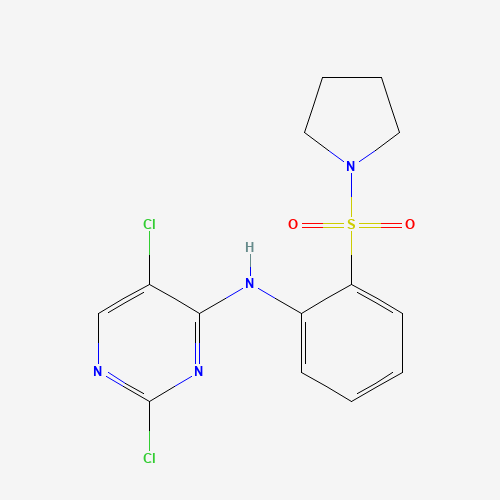 2,5-dichloro-N-(2-pyrrolidin-1-ylsulfonylphenyl)pyrimidin-4-amine (CAS: 1022950-46-4) - Related Chemical Product