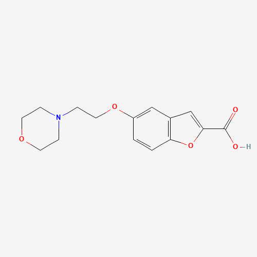 5-(2-morpholin-4-ylethoxy)-1-benzofuran-2-carboxylic acid (CAS: 251457-12-2) - Related Chemical Product