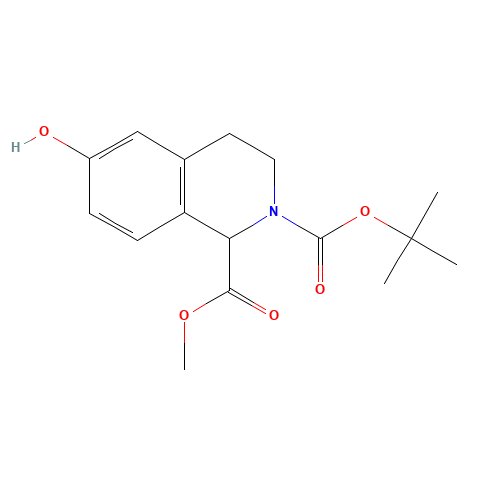 2-O-tert-butyl 1-O-methyl 6-hydroxy-3,4-dihydro-1H-isoquinoline-1,2-dicarboxylate (CAS: 350014-19-6) - Related Chemical Product