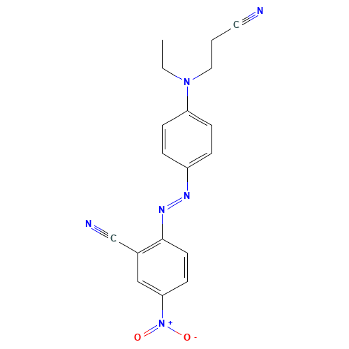 2-[[4-[2-cyanoethyl(ethyl)amino]phenyl]diazenyl]-5-nitrobenzonitrile (CAS: 16889-10-4) - Related Chemical Product