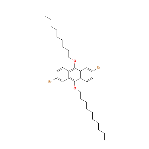 2,6-dibromo-9,10-didecoxyanthracene (CAS: 827624-44-2) - Related Chemical Product