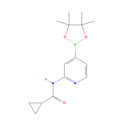 N-[4-(4,4,5,5-tetramethyl-1,3,2-dioxaborolan-2-yl)pyridin-2-yl]cyclopropanecarboxamide (CAS: 1286230-87-2) - Related Chemical Product