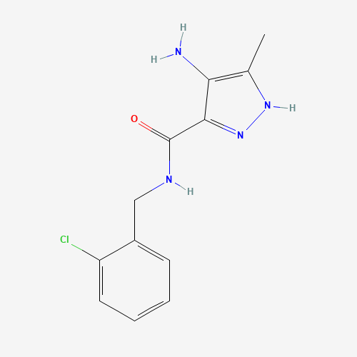 4-amino-N-[(2-chlorophenyl)methyl]-5-methyl-1H-pyrazole-3-carboxamide (CAS: 915372-10-0) - Related Chemical Product