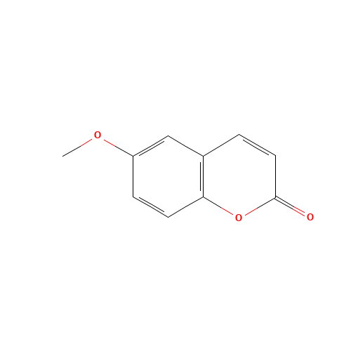 6-methoxychromen-2-one (CAS: 17372-53-1) - Chemical Structure and Molecular Formula 