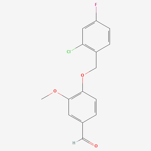 4-[(2-chloro-4-fluorophenyl)methoxy]-3-methoxybenzaldehyde (CAS: 525570-29-0) - Related Chemical Product