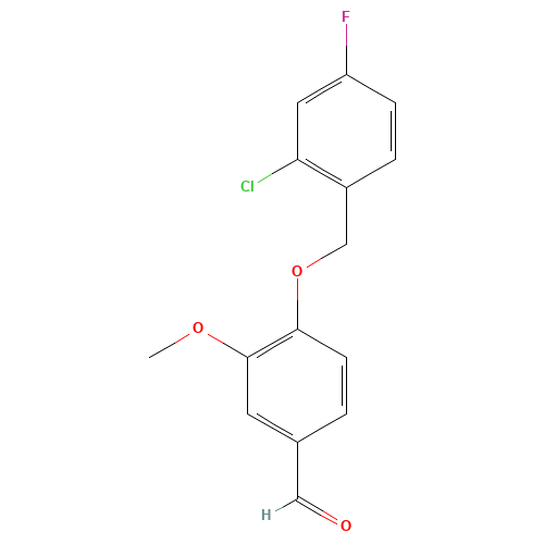 4-[(2-chloro-4-fluorophenyl)methoxy]-3-methoxybenzaldehyde (CAS: 525570-29-0) - Related Chemical Product