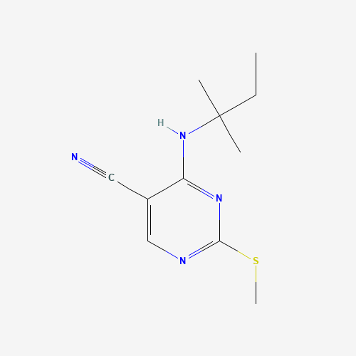 4-(2-methylbutan-2-ylamino)-2-methylsulfanylpyrimidine-5-carbonitrile (CAS: 1403865-16-6) - Related Chemical Product