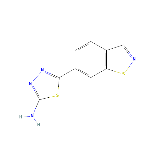 5-(1,2-benzothiazol-6-yl)-1,3,4-thiadiazol-2-amine (CAS: 1104071-60-4) - Related Chemical Product