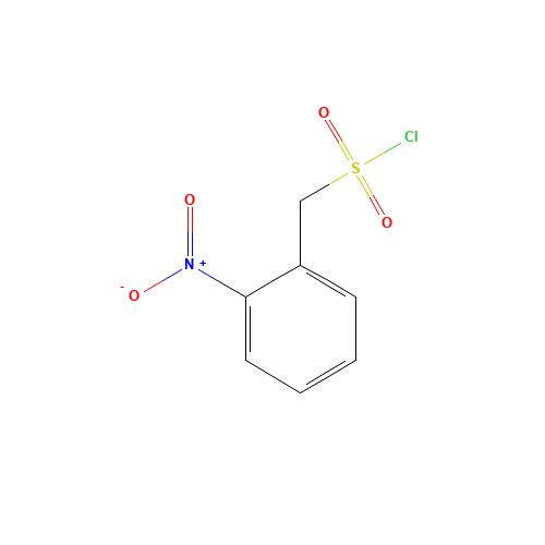 (2-nitrophenyl)methanesulfonyl chloride (CAS: 24974-75-2) - Chemical Structure and Molecular Formula 