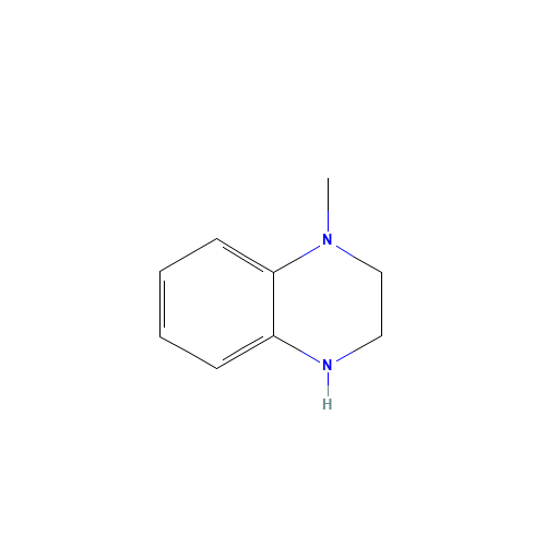 4-methyl-2,3-dihydro-1H-quinoxaline (CAS: 36438-97-8) - Chemical Structure and Molecular Formula 
