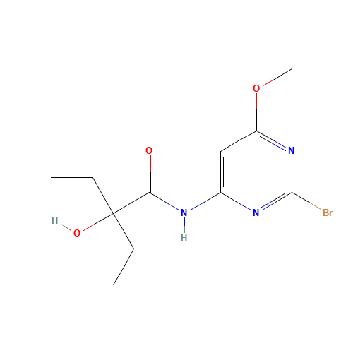N-(2-bromo-6-methoxypyrimidin-4-yl)-2-ethyl-2-hydroxybutanamide (CAS: 1433904-96-1) - Related Chemical Product
