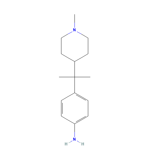 4-[2-(1-methylpiperidin-4-yl)propan-2-yl]aniline (CAS: 645418-45-7) - Related Chemical Product