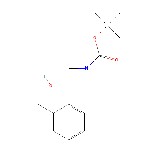 tert-butyl 3-hydroxy-3-(2-methylphenyl)azetidine-1-carboxylate (CAS: 1225439-73-5) - Related Chemical Product