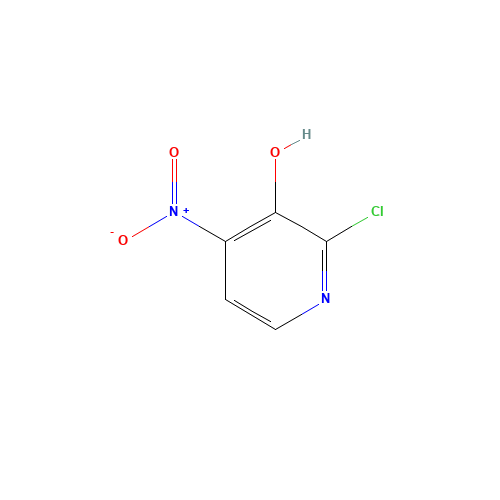 2-chloro-4-nitropyridin-3-ol (CAS: 15128-85-5) - Chemical Structure and Molecular Formula 