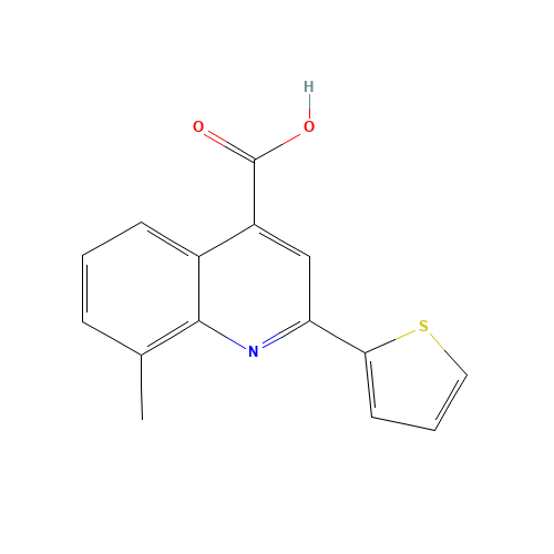 8-methyl-2-thiophen-2-ylquinoline-4-carboxylic acid (CAS: 33289-45-1) - Related Chemical Product