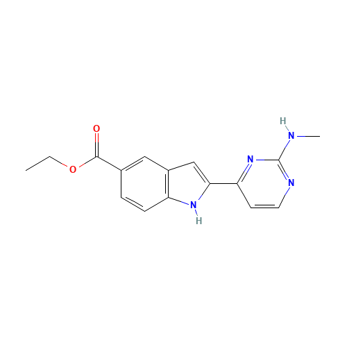 ethyl 2-[2-(methylamino)pyrimidin-4-yl]-1H-indole-5-carboxylate (CAS: 916486-06-1) - Related Chemical Product