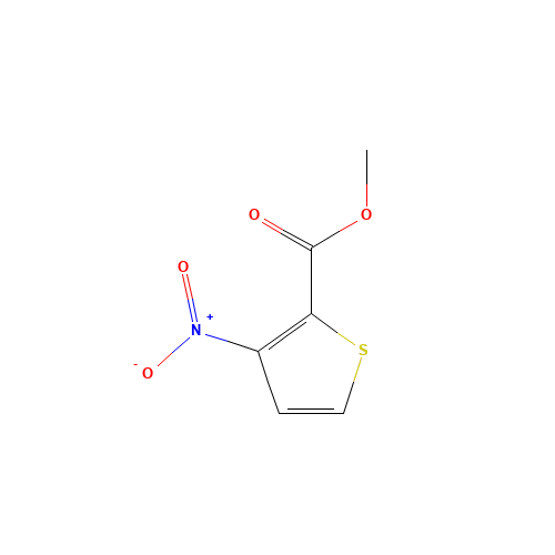 methyl 3-nitrothiophene-2-carboxylate (CAS: 75735-44-3) - Chemical Structure and Molecular Formula 
