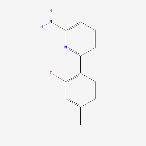 6-(2-fluoro-4-methylphenyl)pyridin-2-amine (CAS: 198211-89-1) - Chemical Structure and Molecular Formula 