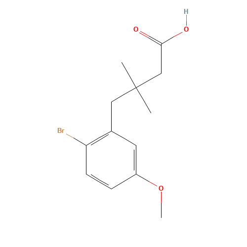 4-(2-bromo-5-methoxyphenyl)-3,3-dimethylbutanoic acid (CAS: 256222-46-5) - Related Chemical Product
