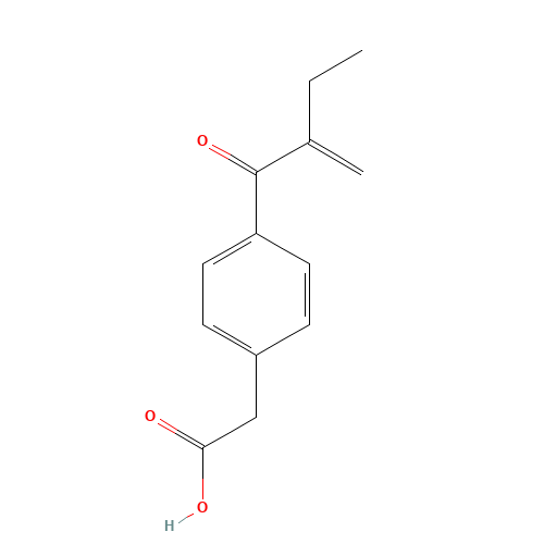 2-[4-(2-methylidenebutanoyl)phenyl]acetic acid (CAS: 3636-48-4) - Related Chemical Product